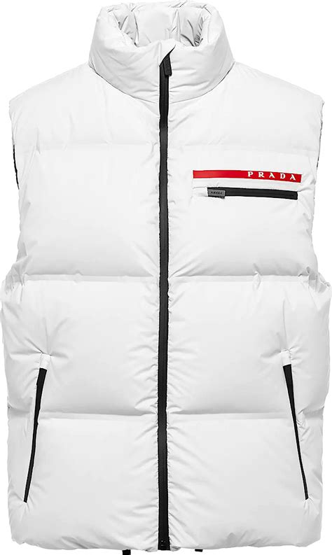 white prada vest.